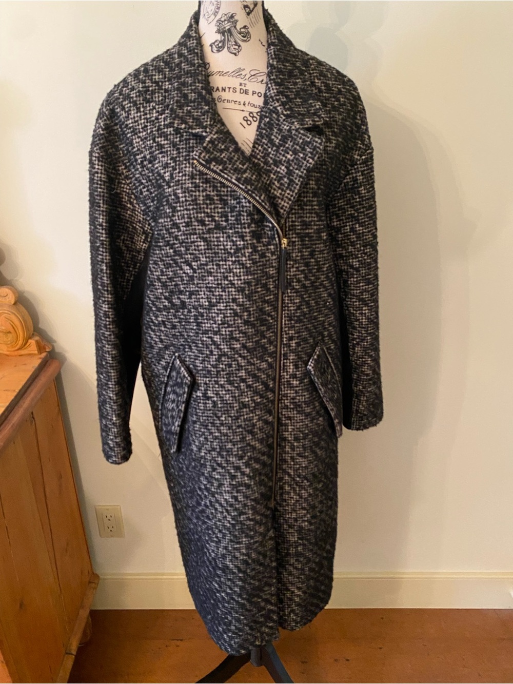 Malene Birger TweedWool Coat Midi Length NWOT Condition